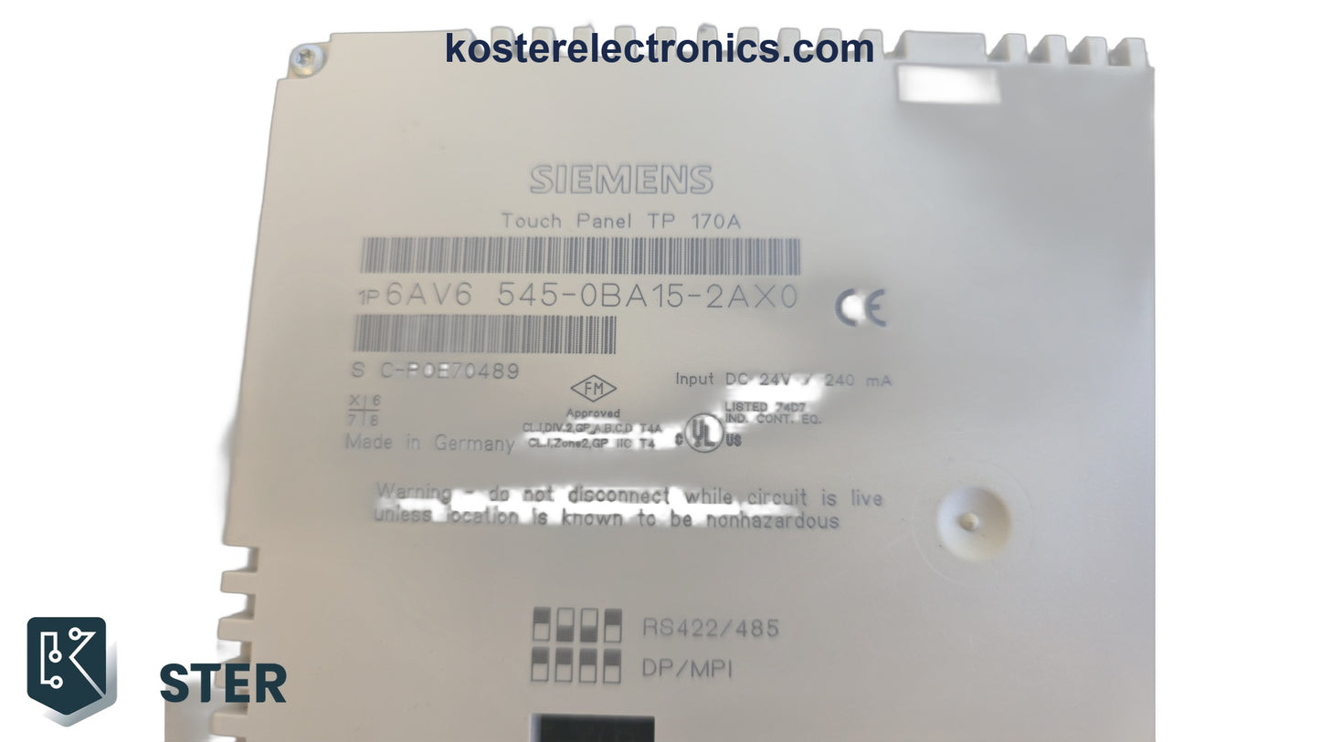 6AV6545-0BA15-2AX0